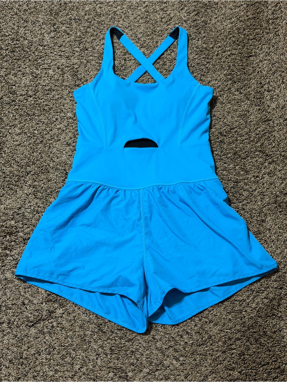 Blue Crossback Active Romper